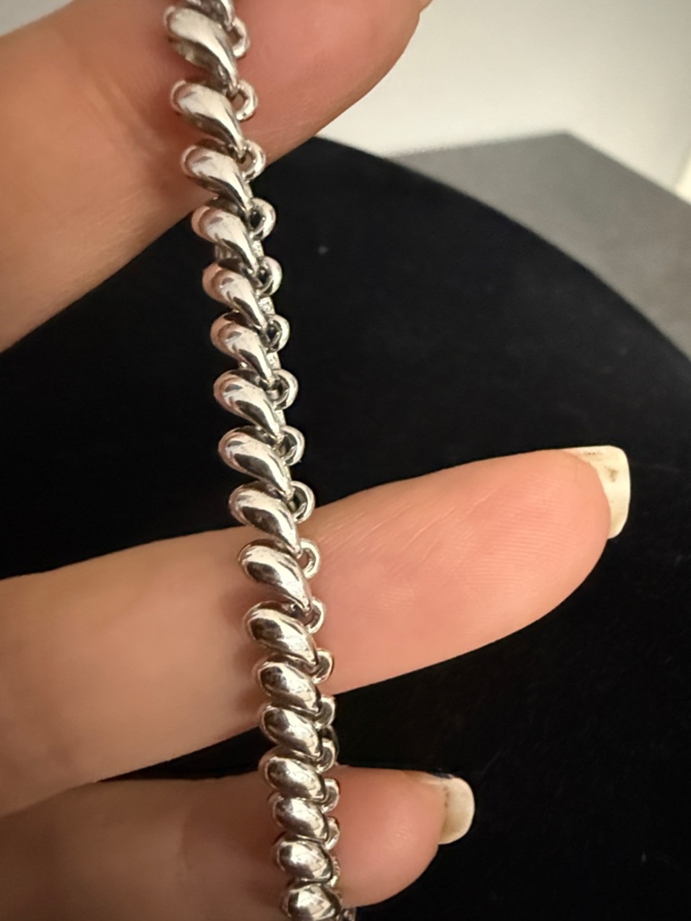 Preloved Monet silver tone bracelet  7” - Picture 2 of 6